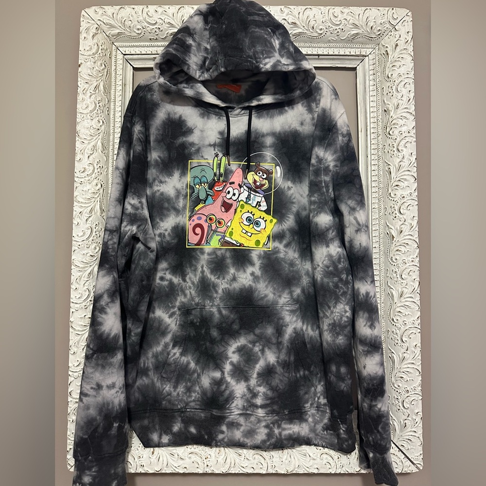 SpongeBob Tie-Dye Hoodie. Size XL. ❣️
